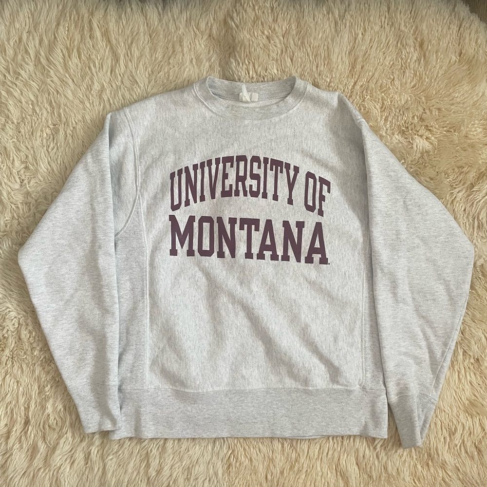 University of Montana Grey Crewneck Sweatshirt